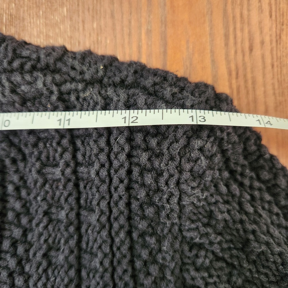 Express Black Knit Cardigan Old Money style Gold Button Womens size Small Cotton - Picture 8 of 9